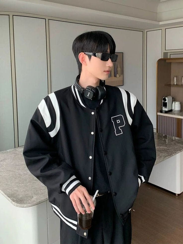 Classic Varsity Jacket – Retro Letterman Style Streetwear for Men & Women | Dravix Clothing