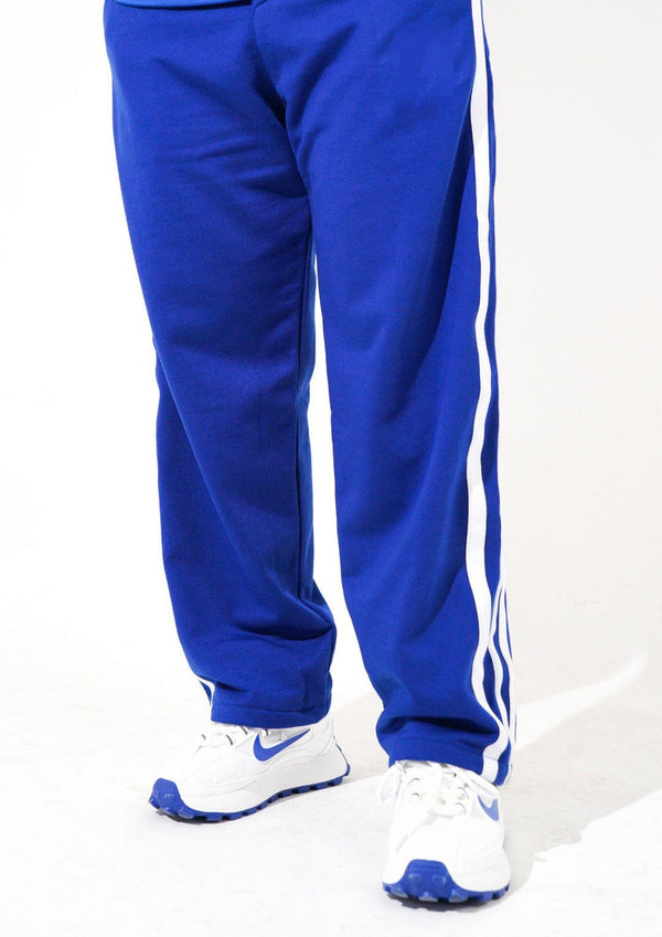 Men Royal Blue Track Pants – Athletic Streetwear Comfort Fit | Dravix Clothing