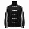Black CNY Jacket with Traditional Knot Design High- Density Chinese New Year Streetwear