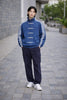 CNY Jacket in Blue – Unisex Oversized Streetwear CNY Knot Jacket | Dravix Clothing