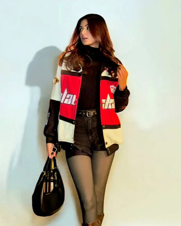 Red Blackair Racing Jacket – Vintage Y2K Motorsport Streetwear | Dravix